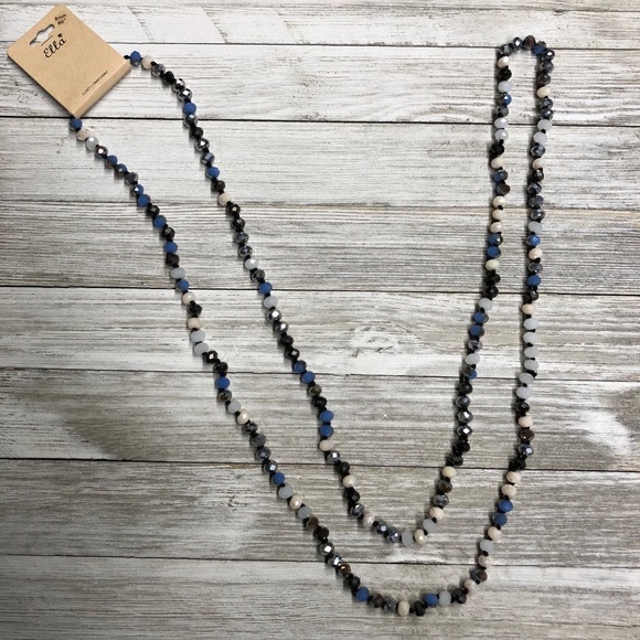 Glass Bead Necklace & Earrings Set - Picture 3 of 5